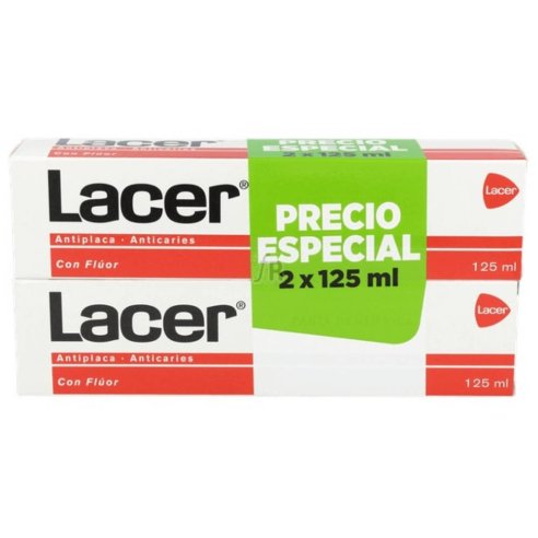 PACK  PASTA LACER 125 ML X2