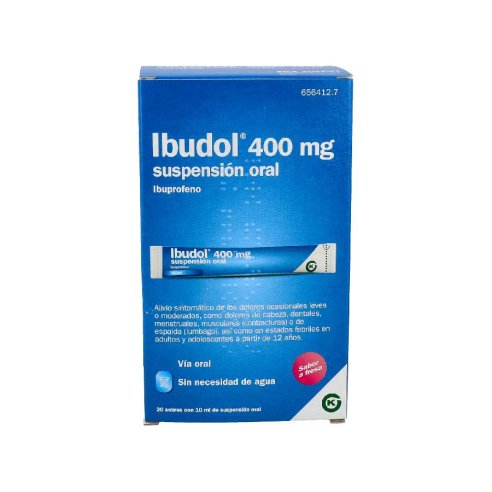 IBUDOL 400 mg 20 SOBRES SUSPENSION ORAL 10 ml
