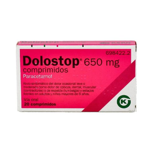 DOLOSTOP 650 mg 20 COMPRIMIDOS