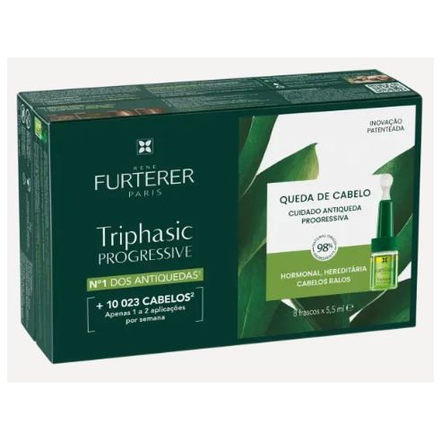 TRIPHASIC PROGRESIVE TRATAMIENTO ANTICAIDA PROGRESIVA RENE FURTERER 8 FRASCOS 5,5 ml