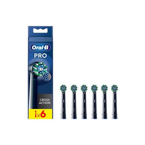 CEPILLO DENTAL ELECTRICO RECAMBIO ORAL-B CROSS ACTION XL 6 CABEZALES COLOR NEGRO