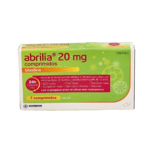 ABRILIA EFG 20 mg 7 COMPRIMIDOS (BLISTER Al/Al/PA-PVC)