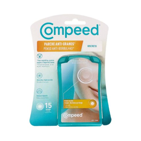 COMPEED PARCHE ANTI-GRANOS DISCRETO TRIPLE ACCION 15 UNIDADES