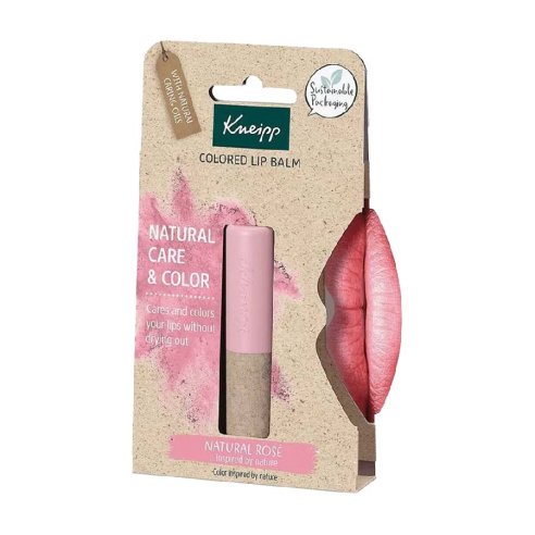 KNEIPP BALSAMO LABIAL CON COLOR NATURAL 1 ENVASE 3,5 g COLOR ROSE