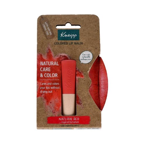 KNEIPP BALSAMO LABIAL CON COLOR NATURAL 1 ENVASE 3,5 g COLOR RED