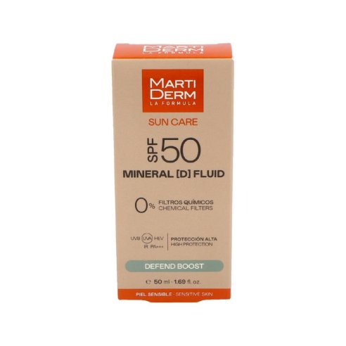 MARTIDERM SPF 50 MINERAL (D) FLUID 1 ENVASE 50 ML