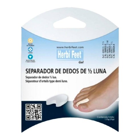 SEPARADEDOS HERBI FEET POLIMERO MEDIA LUNA T- L 2 U REF6002.7