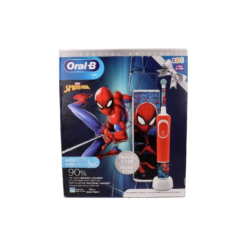 CEPILLO DENTAL ELECTRICO RECARGABLE INFANTIL ORAL-B VITALITY PRO KIDS 3  SPIDERMAN  TC 1 UNIDAD