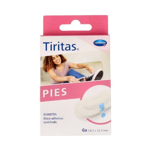 TIRITAS PIES JUANETES 6 UNIDADES 54,5 mm x 32,5 mm