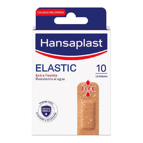 HANSAPLAST ELASTIC APOSITO ADHESIVO 10 UNIDADES 72 X 22 MM