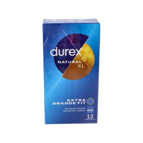 DUREX NATURAL XL PRESERVATIVOS 12 UNIDADES