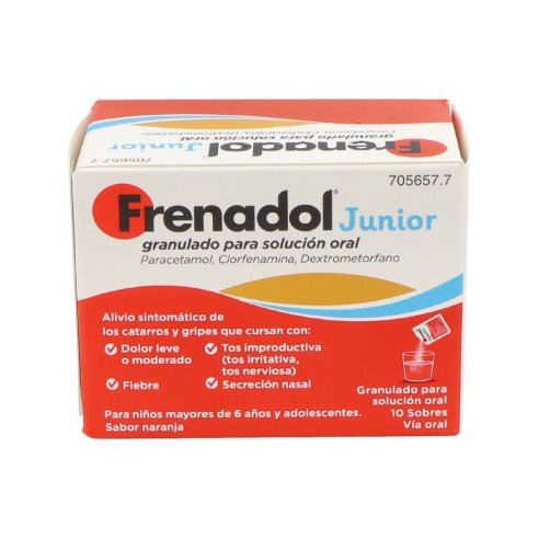 FRENADOL JUNIOR 10 SOBRES GRANULADO PARA SOLUCION ORAL