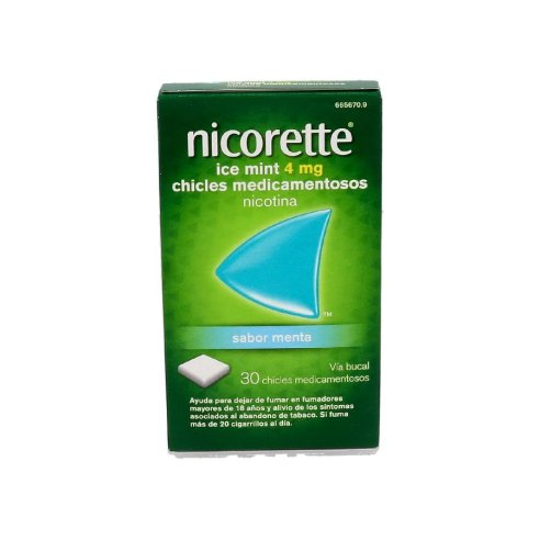 NICORETTE ICE MINT 4 mg 30 CHICLES MEDICAMENTOSOS