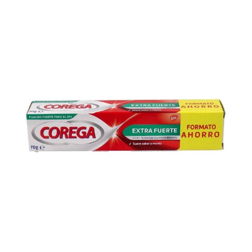 COREGA CREMA EXTRA FUERTE ADHESIVO PROTESIS DENTAL 1 TUBO 70 g SABOR MENTA