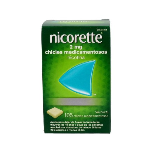 NICORETTE 2 mg 105 CHICLES MEDICAMENTOSOS