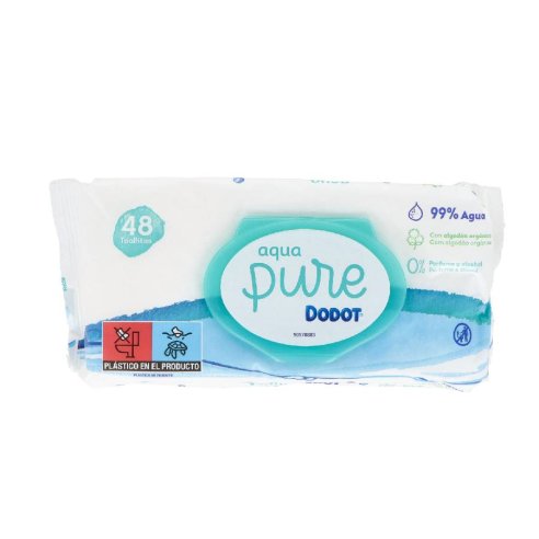 DODOT AQUA PURE TOALLITAS HUMEDAS PARA BEBES 48 UNIDADES