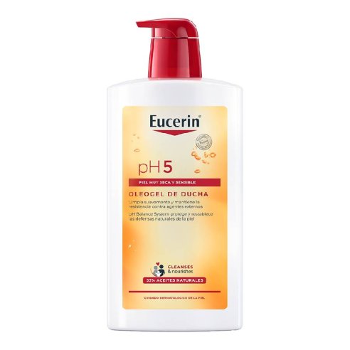 OLEOGEL DE DUCHA EUCERIN PIEL SENSIBLE PH-5 1 ENVASE 1 l