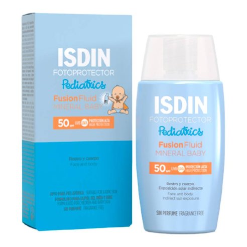 ISDIN FOTOPROTECTOR PEDIATRICS FUSION FLUID MINERAL BABY SPF 50 1 FRASCO 50 ml