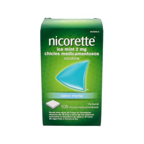 NICORETTE ICE MINT 2 mg 105 CHICLES MEDICAMENTOSOS