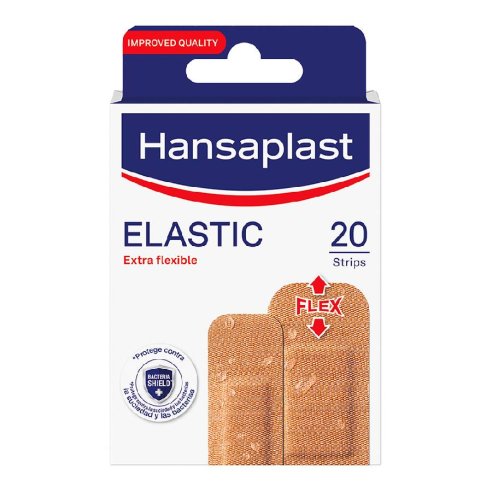 HANSAPLAST ELASTIC APOSITO ADHESIVO 2 TAMAÑOS 20 STRIPS