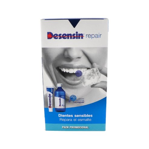 DESENSIN REPAIR PASTA DENTAL  COLUTORIO 1 ENVASE 75 ML  1 ENVASE 500 ML PACK