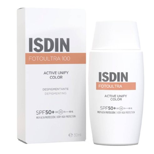 ISDIN FOTOULTRA 100 ACTIVE UNIFY 1 ENVASE 50 ml COLOR