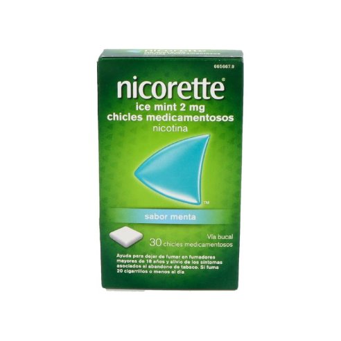 NICORETTE ICE MINT 2 mg 30 CHICLES MEDICAMENTOSOS