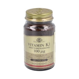 SOLGAR VITAMINA K1 FITOMENADIONA 100 microgramos 100...