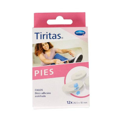 TIRITAS PIES CALLOS 12 UNIDADES 26,5 mm x 18 mm