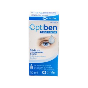 OPTIBEN OJOS SECOS GOTAS 1 FRASCO 10 ML