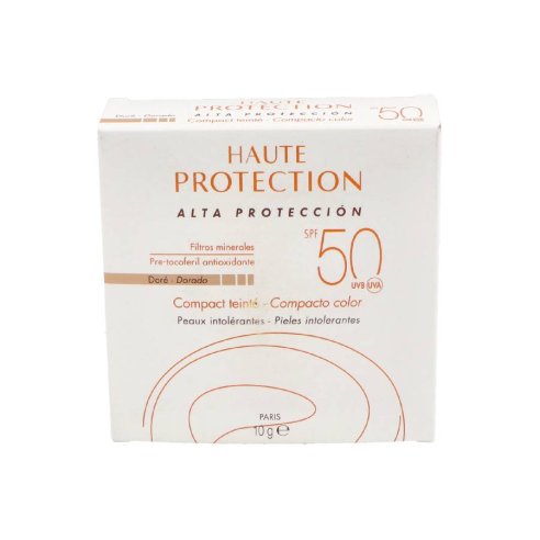 AVENE SPF 50 COMPACTO OIL FREE 1 ENVASE 10 G COLOR DORADO