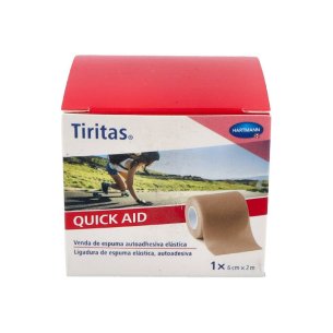 TIRITAS QUICK AID APOSITO ADHESIVO COLOR PIEL 6 CM X 2 M 1 U