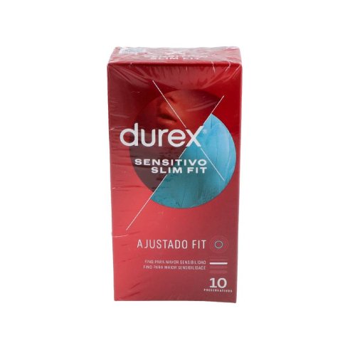 DUREX SENSITIVO SLIM FIT PRESERVATIVOS 10 UNIDADES