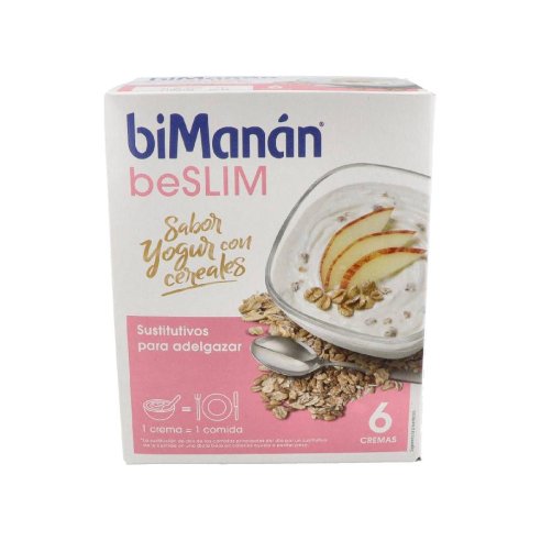 BIMANAN SUSTITUTIVO CREMA 6 SOBRES 52 g YOGUR CON CEREALES