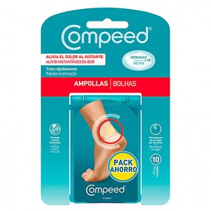 COMPEED AMPOLLAS TALLA MEDIANA 10 UNIDADES PACK AHORRO 2