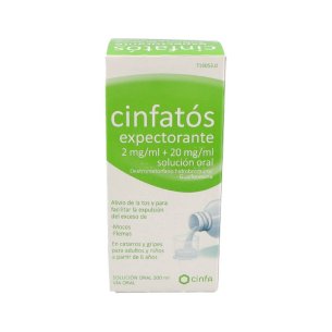CINFATOS EXPECTORANTE 2 mg/ml  20 mg/ml SOLUCION ORAL 1...