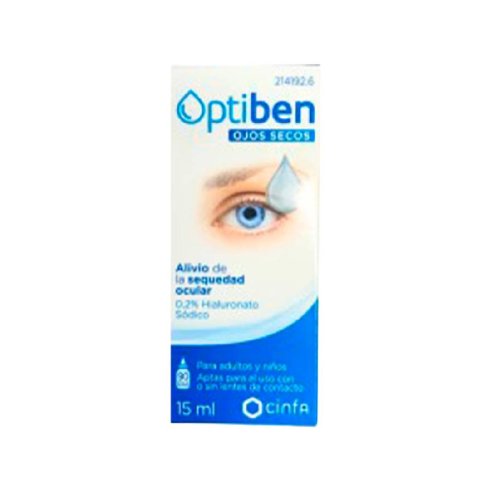 OPTIBEN OJOS SECOS GOTAS 1 FRASCO 15 ML