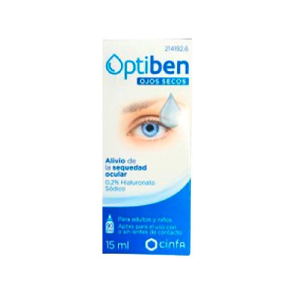 OPTIBEN OJOS SECOS GOTAS 1 FRASCO 15 ML