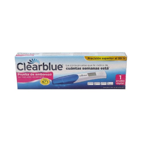 TEST DE EMBARAZO DIGITAL CON INDICADOR DE SEMANAS CLEARBLUE 1 UNIDAD