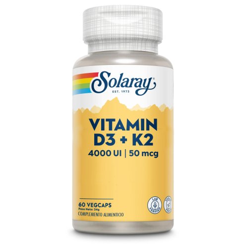 SOLARAY VITAMINA D3 & K2 (MK7) 60CAPS