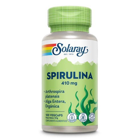 SOLARAY ESPIRULINA 410MG 100 VEGCAPS