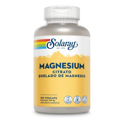 SOLARAY BIG MAGNESIUM CITRATE 180 VEGCAPS