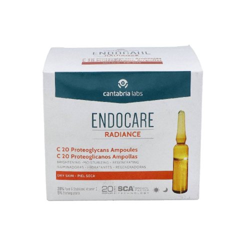ENDOCARE C20 PROTEOGLICANOS AMPOLLAS ANTIOXIDANTES HIDRATANTES ILUMINADORAS 30 AMPOLLAS 2 ml