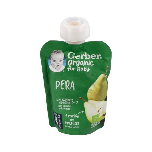 GERBER ORGANIC POUCH PERA 1 ENVASE 90 G