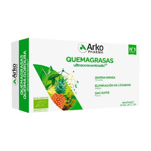 ARKOFLUIDO QUEMAGRASA 20 AMPOLLAS 15 ml