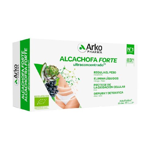 ARKOFLUIDO ALCACHOFA FORTE 20 AMPOLLAS BEBIBLES 15 ml