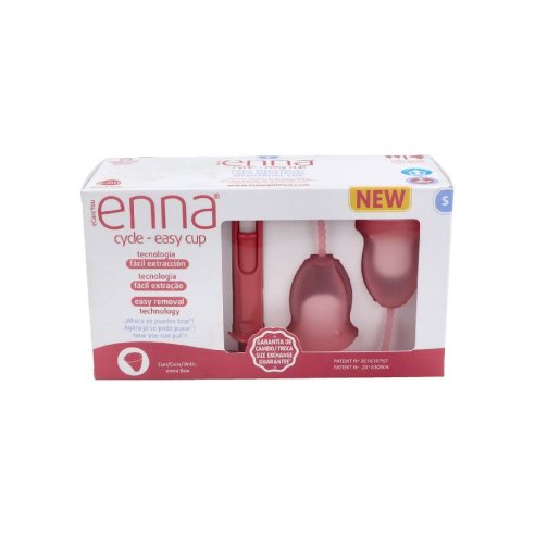 COPA MENSTRUAL ENNA CYCLE EASY CUP 1 UNIDAD TALLA S (CON APLICADOR)