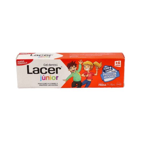 LACER JUNIOR GEL DENTAL 1 TUBO 75 ml SABOR FRESA