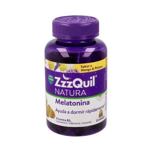 ZZZQUIL NATURA 60 GUMMIES SABOR MANGO & PLATANO