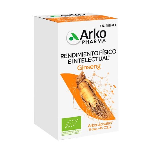 ARKOCAPSULAS GINSENG BIO 45 CAPSULAS